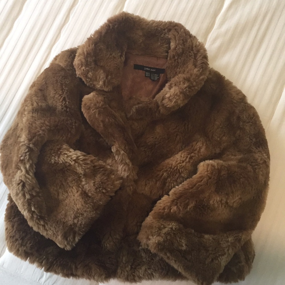 Zara faux fur jacket